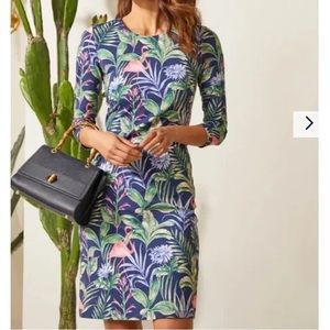 J. McLaughlin Sophia Dress in Flamingo Palm Size S